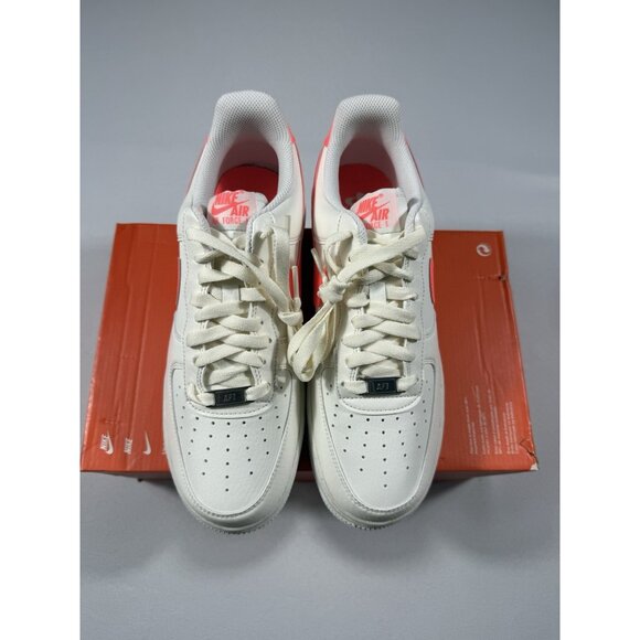 New Women’s Size 10 - Nike Air Force 1 '07 SE Next Nature Sail Hot Lava - Picture 2 of 10